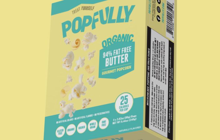 Organic 94% Fat Free Butter Microwave Popcorn
