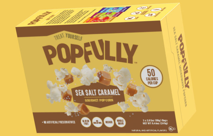 Sea Salt Caramel Microwave Popcorn